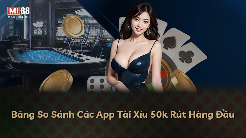 Bảng So Sánh Các App Tài Xỉu 50k Rút Hàng Đầu