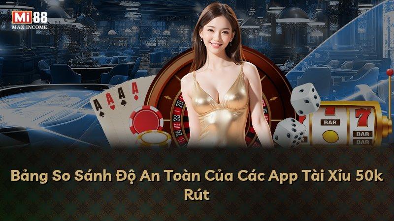 Bảng So Sánh Độ An Toàn Của Các App Tài Xỉu 50k Rút