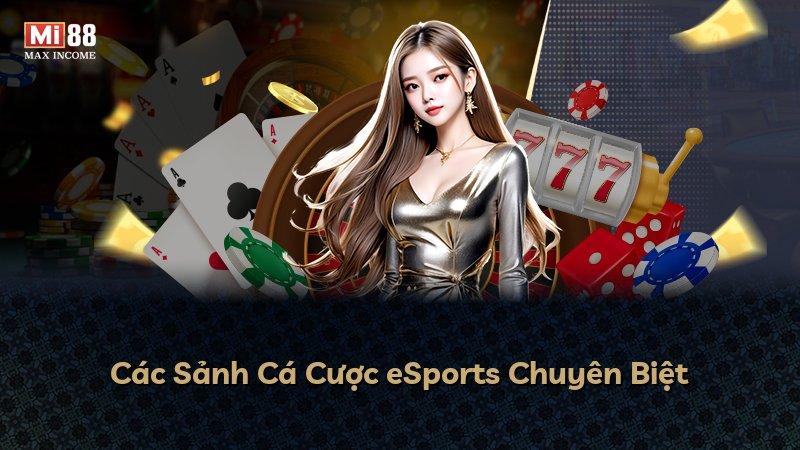 Các Sảnh Cá Cược eSports Chuyên Biệt